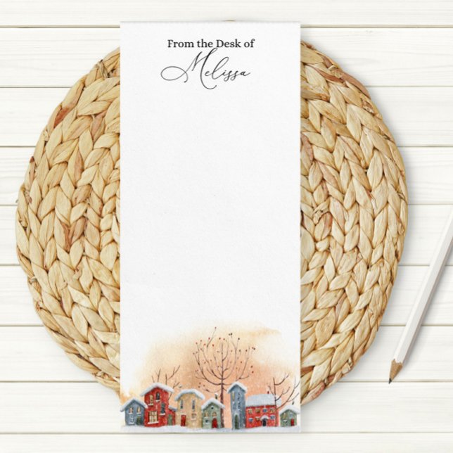 Christmas Village Home Magnetic Notepad (Creator Uploaded)