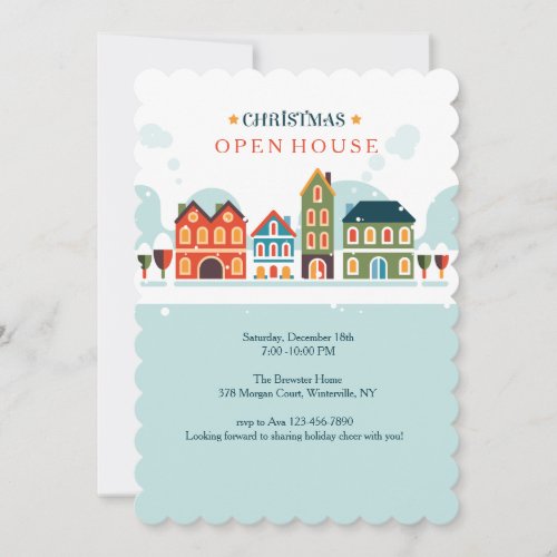 Christmas Village Invitation