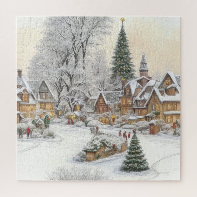 Christmas Village Jigsaw Puzzle (Vertical)