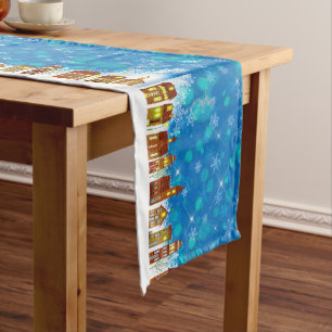 Christmas Village Long Table Runner