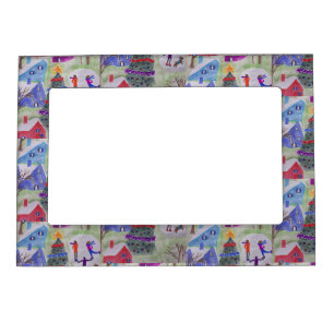 Christmas Village Magnetic Frame