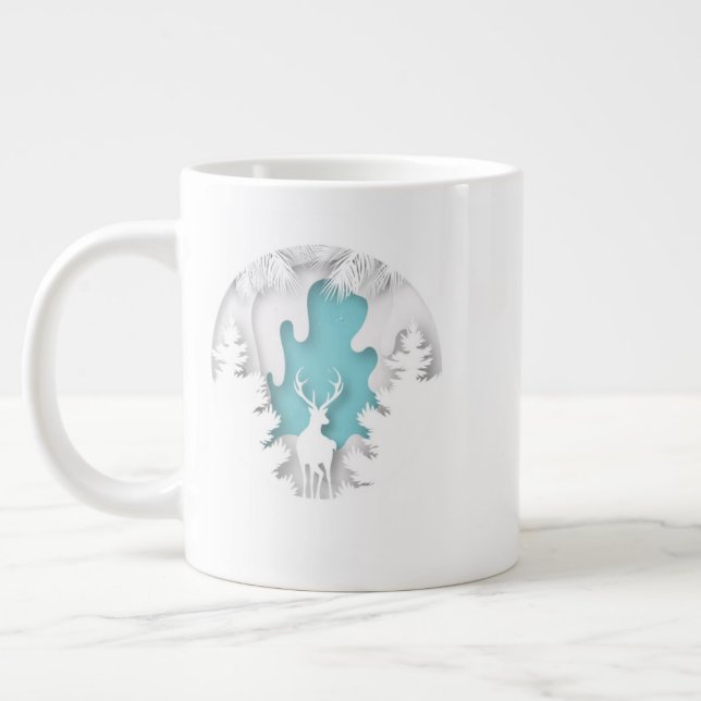 Christmas Village Mug – Cozy Holiday Cocoa & Coffe (Left)