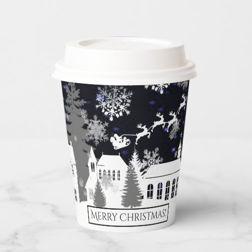 Christmas Village Paper Cup