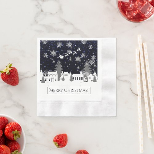 Christmas Village Paper Napkin