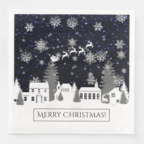 Christmas Village Paper Napkin