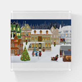 Christmas Village Paperweight