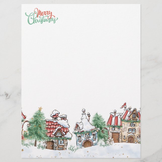Christmas Village Santa Letterhead (Front)