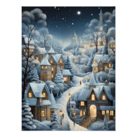 Christmas Village Scene