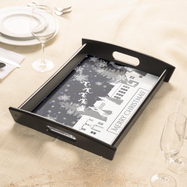 Christmas Village Serving Tray (Front)