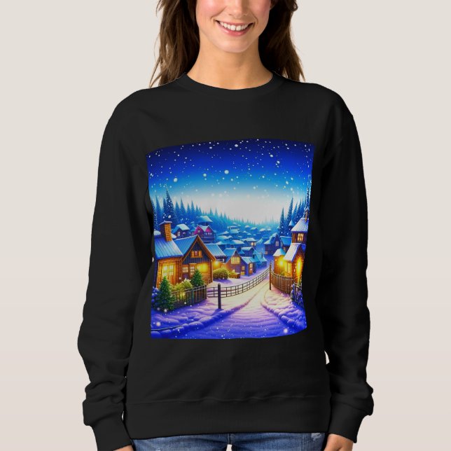 Christmas village sweatshirt (Front)