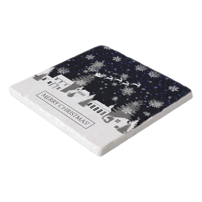 Christmas Village Trivet (Corner)