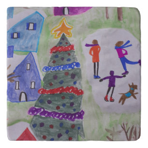 Christmas Village Trivet