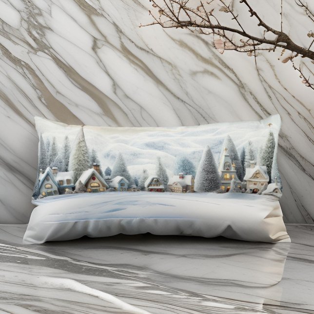  Christmas Village Under Snow Body Pillow (Creator Uploaded)