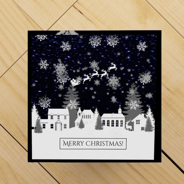 Christmas Village Wine Gift Box (Top)