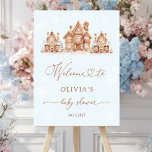 Christmas Village Winter Baby Shower Welcome Foam Board<br><div class="desc">The Christmas Village Winter Baby Shower Welcome Foam Board has a warm and cozy holiday theme. It shows a cute village scene with small houses decorated for Christmas, surrounded by snowy trees and snowflakes, creating a welcoming winter vibe. The colors are soft and festive to match the Christmas season. The...</div>