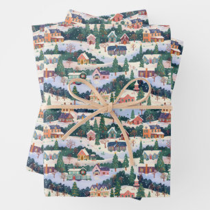Christmas Village Wrapping Paper