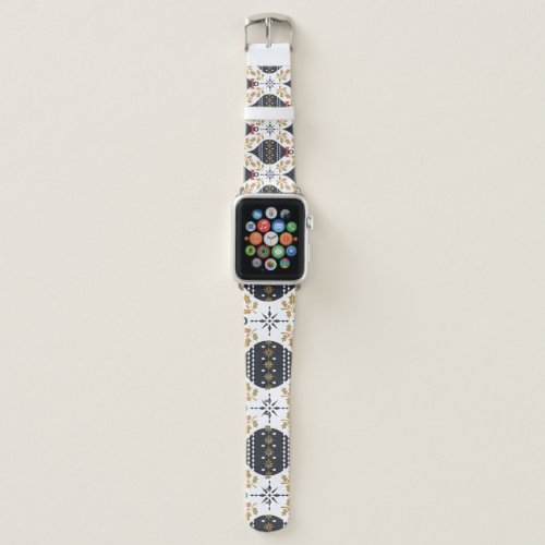 Christmas Vintage Festive Pattern Apple Watch Band