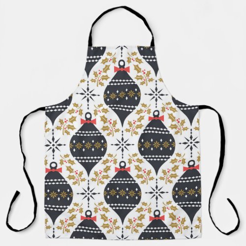 Christmas Vintage Festive Pattern Apron