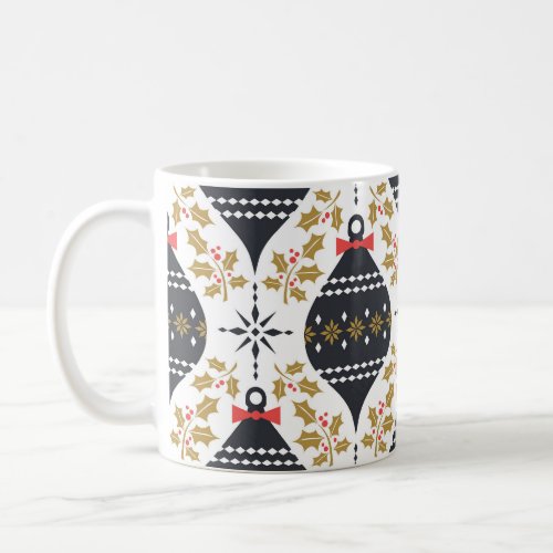 Christmas Vintage Festive Pattern Coffee Mug