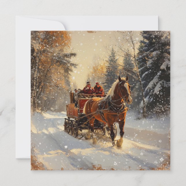 Christmas Vintage Greeting Card (Front)