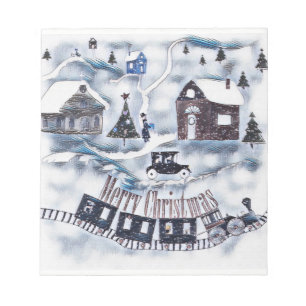 Christmas , Vintage Notepad