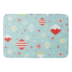 Christmas Vintage Ornaments Bath Mat