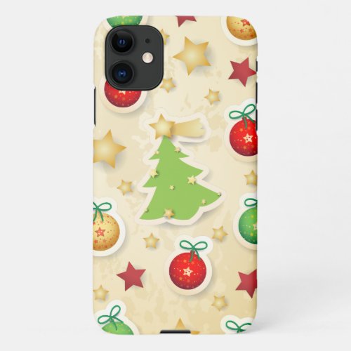 Christmas Vintage Pattern iPhone 11 Case