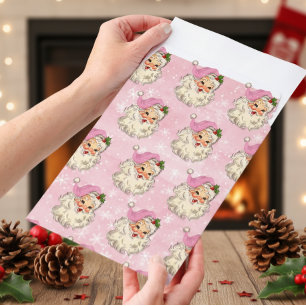 Christmas Vintage Pink Santa  Envelope Mailers