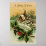 Christmas Vintage Poster<br><div class="desc">Christmas Vintage Poster</div>