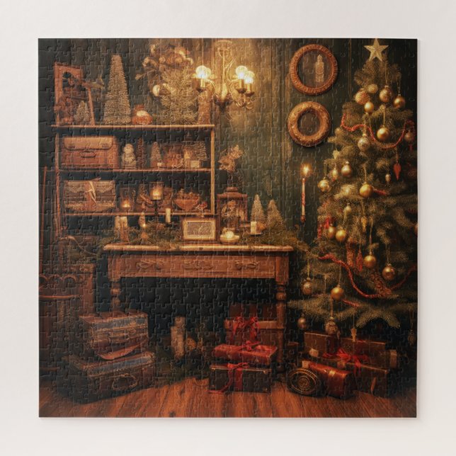 Christmas Vintage Puzzle (Vertical)