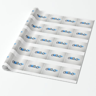 Christmas Vintage Race Car Wrapping Paper