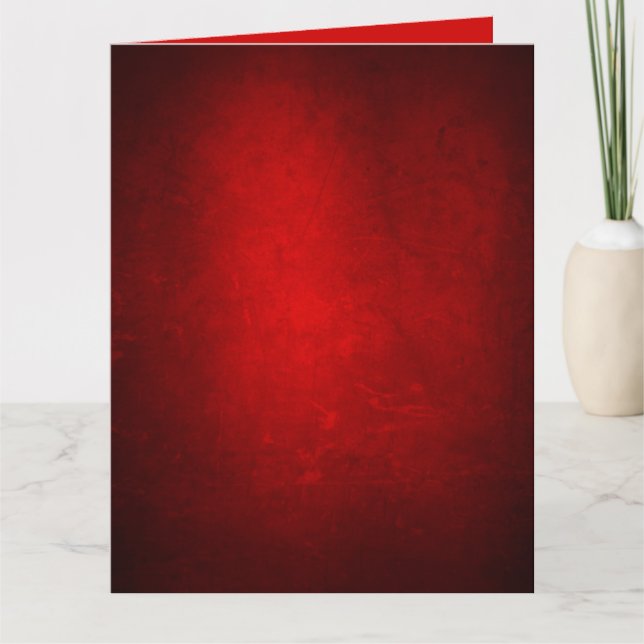 Christmas Vintage Red Card (Front)