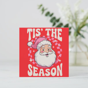 Christmas Vintage Santa Claus Merry Xmas Gift Invitation