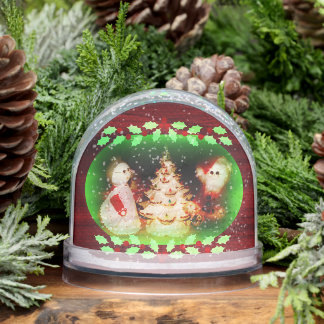 Christmas Vintage Santa Snowglobe