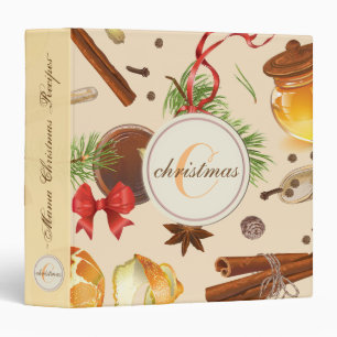 Christmas Vintage Scents 3 Ring Binder