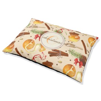 Christmas Vintage Scents Pet Bed by ChristmaSpirit at Zazzle