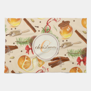 Christmas Vintage Scents Towel