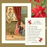 Christmas Vintage St. Nicholas Prayer Card<br><div class="desc">Featuring a beautiful traditional Christmas vintage image of St. Nicholas of Myra giving candy to the children. On the back is a lovely prayer.  His feast day is celebrated December 6th.</div>