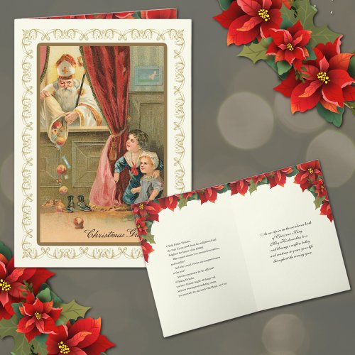 Christmas Vintage St Nicholas Prayer Religious Holiday Card