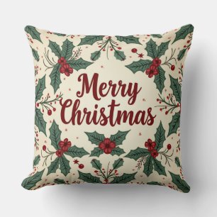 Christmas Vintage Style Throw Pillows