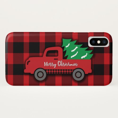 Christmas Vintage Truck iPhone Case