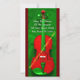 Christmas Violin Holiday Card