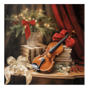 Christmas Violin Music Acrylic Print