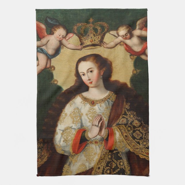 CHRISTMAS VIRGIN KITCHEN TOWEL (Vertical)