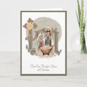 Christmas Virgin Mary Baby Jesus Religious Card