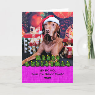 Christmas - Vizsla - Budda Holiday Card