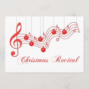 Christmas Voice Recital Invitation