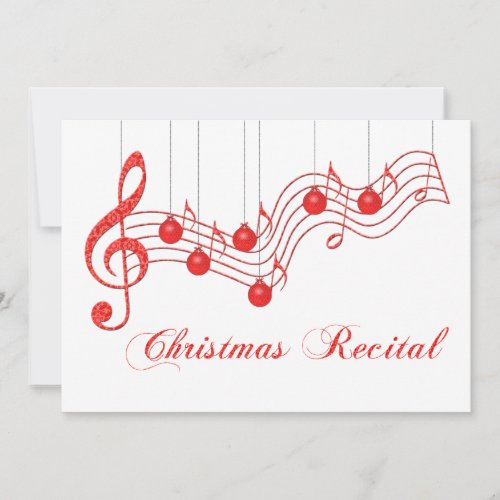 Christmas Voice Recital Invitation