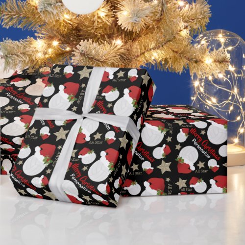 Christmas Volleyball All Star _ Personalize Wrapping Paper