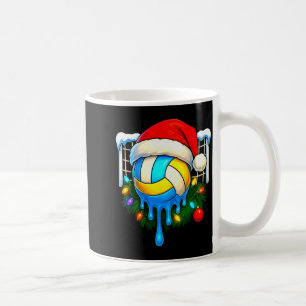 Christmas Volleyball Drip Ice Cream Drip Xmas Coffee Mug